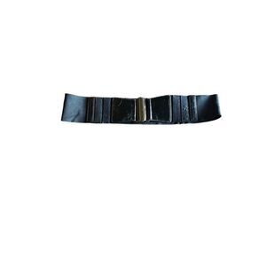 Kohls NWT wide Black stretch belt, elastic waist hook strap size M/L